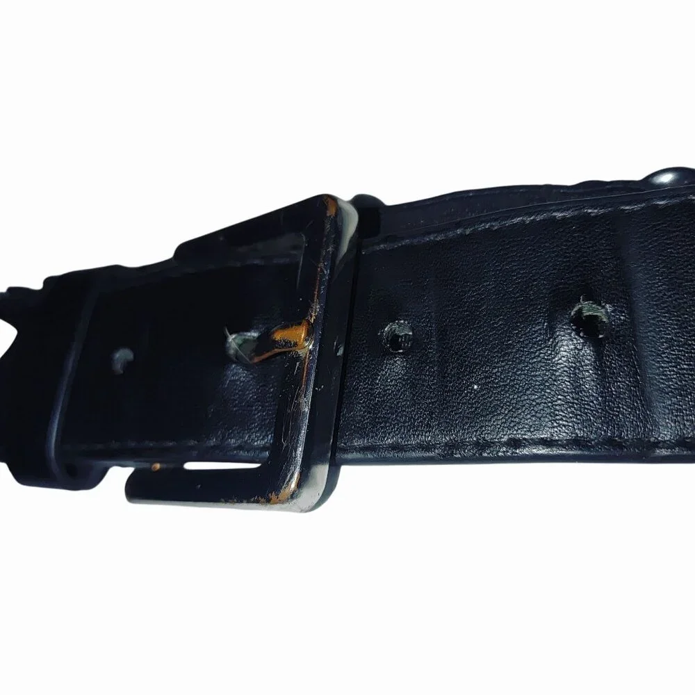 Under Armour Black Train Belt Adjustable Elastic Band Metal Buckle Unisex 22 36